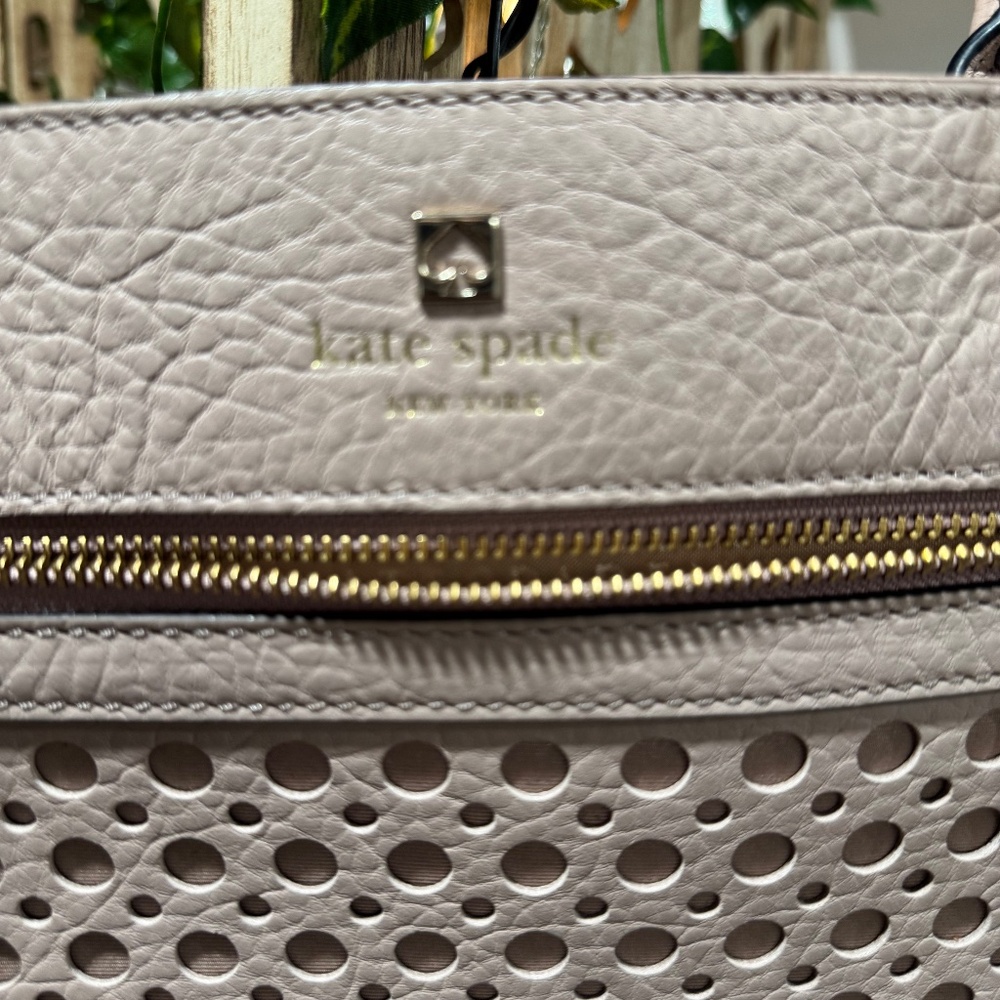 Kate Spade Pastel Pink Leather Lattice Front Shoulder Bag S362